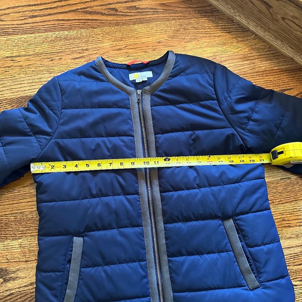 Boden Files Puffer Jacket, Navy Blue, Size 10 US (14 UK) - Picture 8 of 10